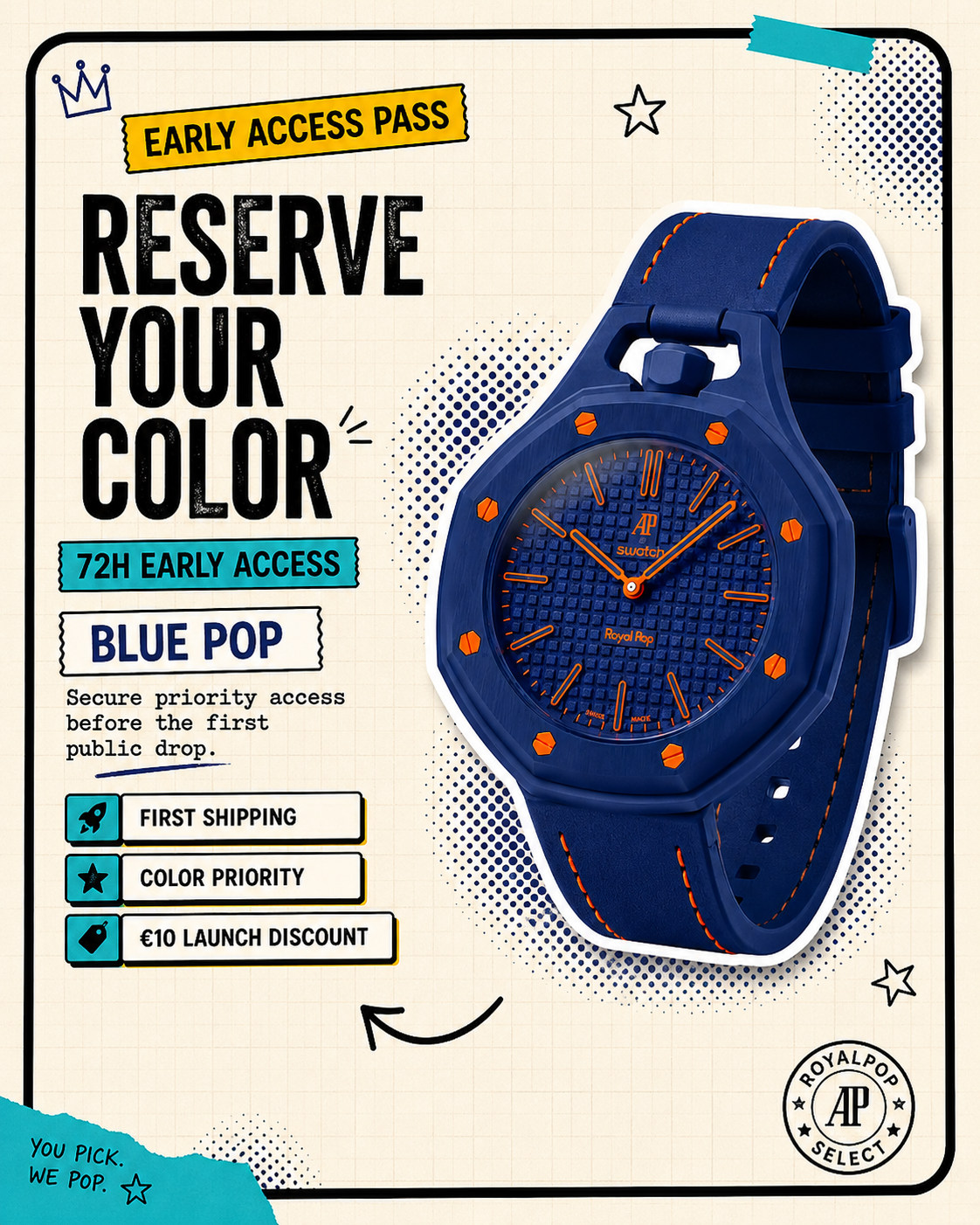 Navy Pop Early Access Pass